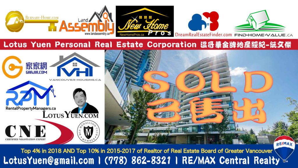 SOLD - 1308 8238 LORD ST Vancouver