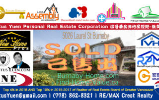 SOLD - 5026 LAUREL STREET Burnaby