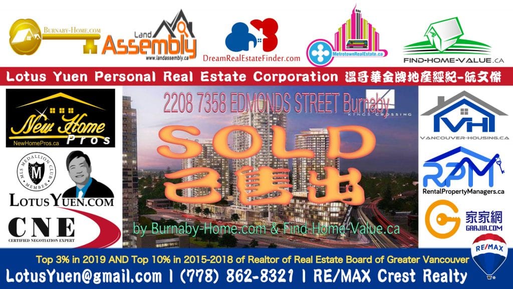 SOLD - 2208 7358 EDMONDS STREET Burnaby