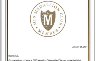 2020 Medallion Qualifier - Top 10 % Realtors of Real Estate Board of Greater Vancouver