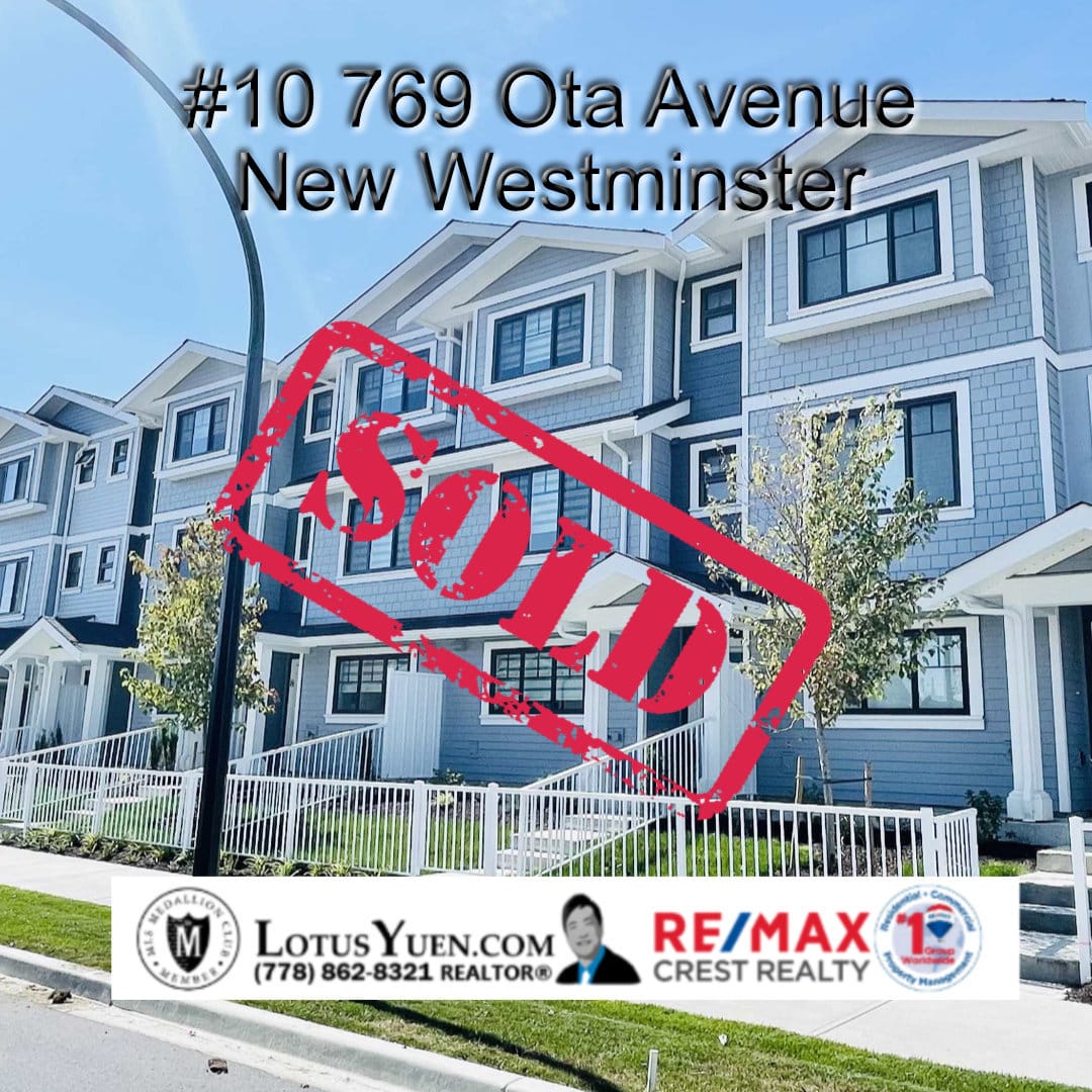 SOLD: #10 769 Ota Avenue, New Westminster Townhouse