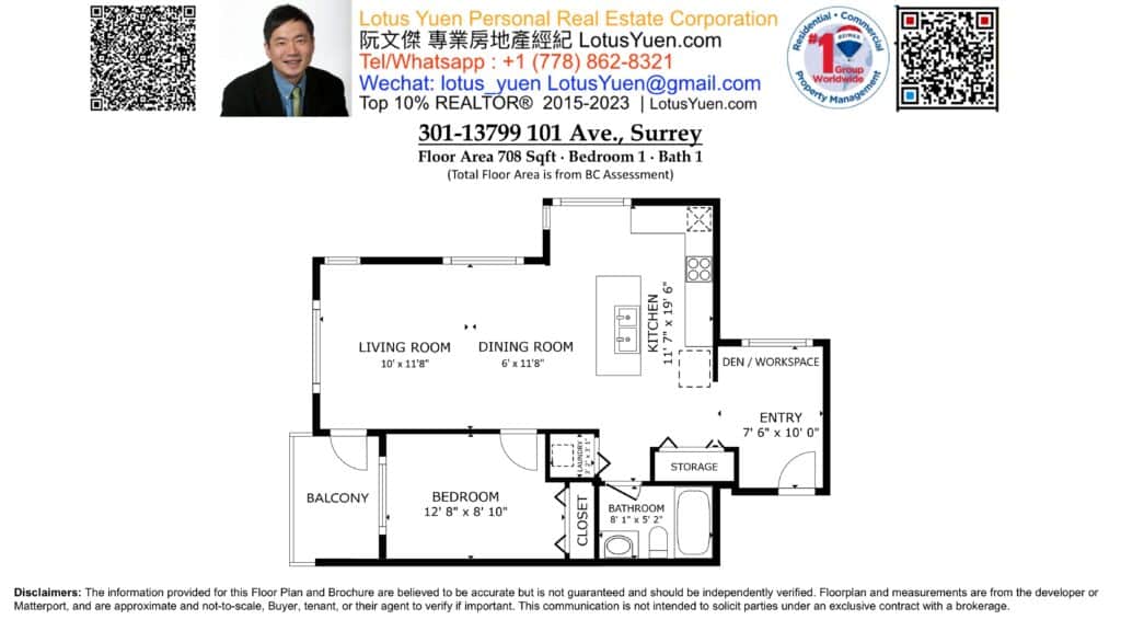 301-13799 101 Avenue Surrey - Floorplan