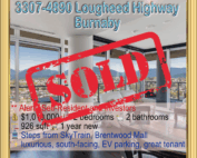 3307-4890 Lougheed Hwy Burnaby - Sold