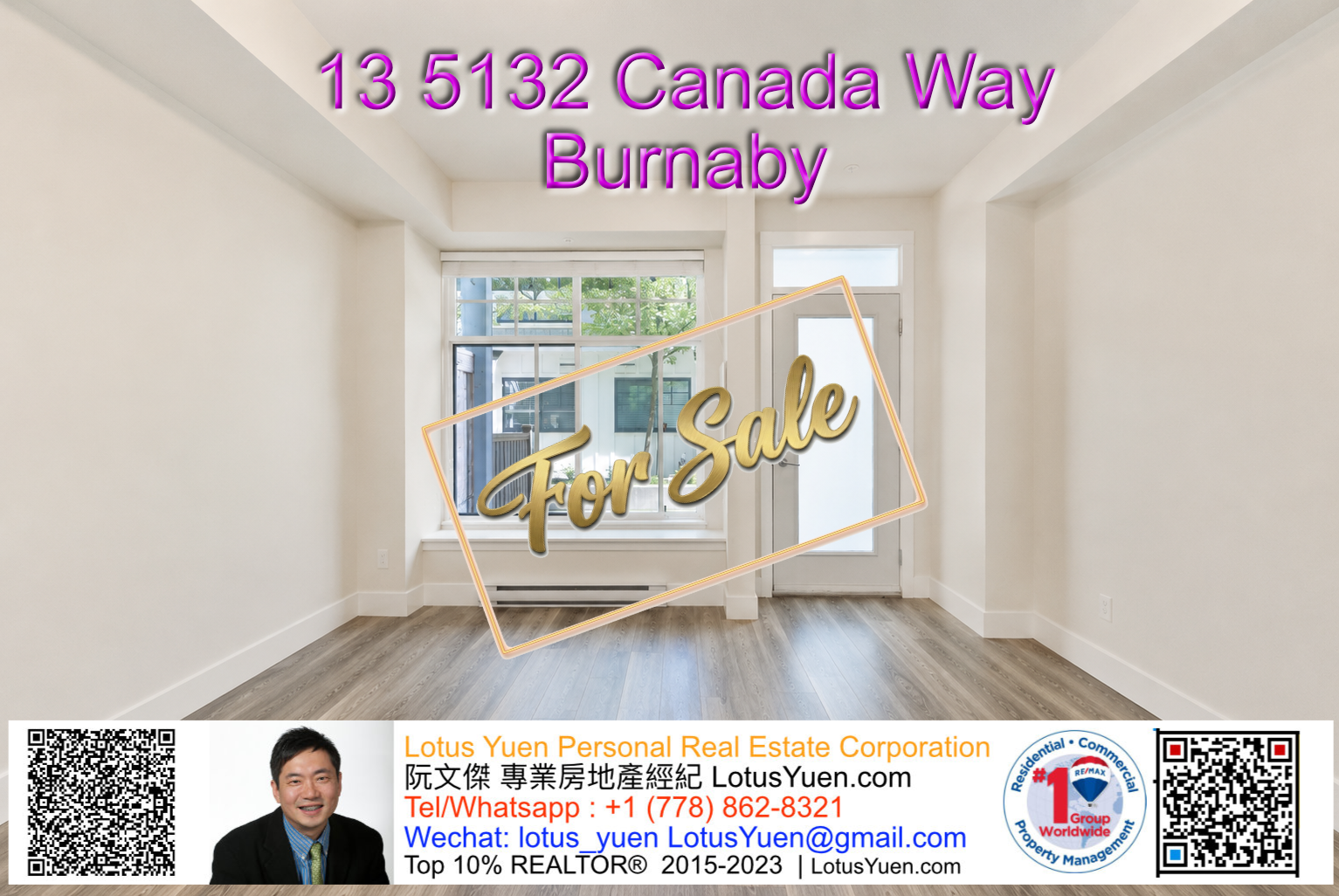13 5132 Canada Way Burnaby Condo for Sale