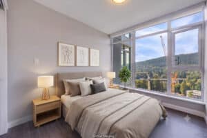 1805 520 Como Lake Ave Coquitlam - Bedroom A - HYPH8390-HDR-Staged