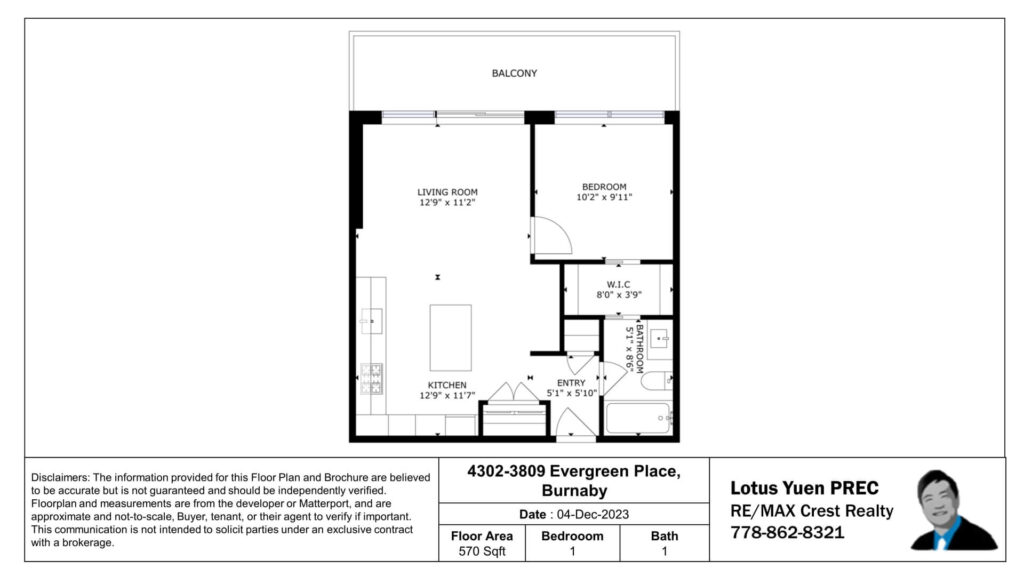 4302-3809 Evergreen Place Burnaby - FloorPlan