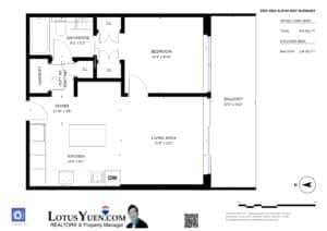 3303 1955 Alpha Way Burnaby - Floorplan