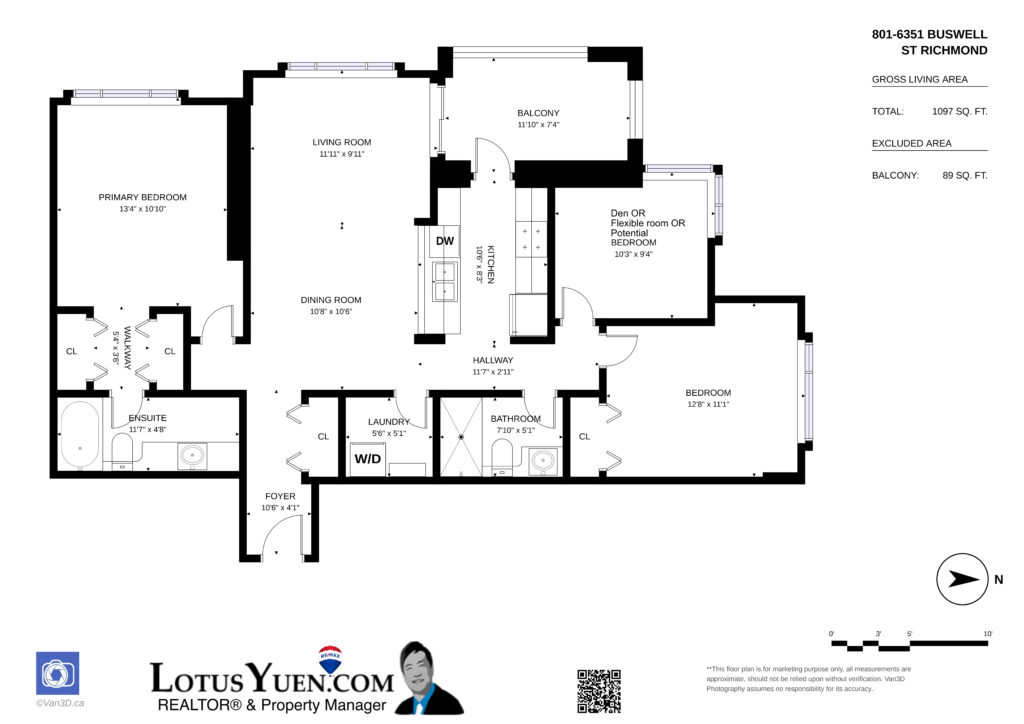 801 6351 Buswell St Richmond - Floorplan